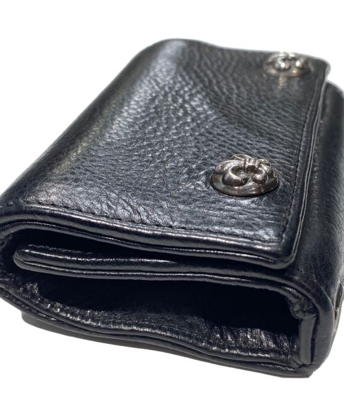 CHROME HEARTS（クロムハーツ）CHROME HEARTS (クロムハーツ) 3FOLD WALLET ブラックの古着・服飾アイテム