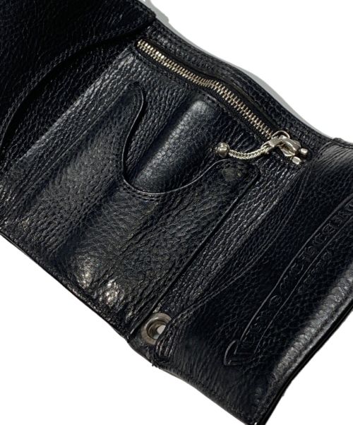 CHROME HEARTS（クロムハーツ）CHROME HEARTS (クロムハーツ) 3FOLD WALLET ブラックの古着・服飾アイテム