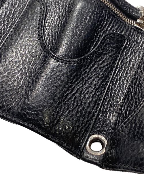 CHROME HEARTS（クロムハーツ）CHROME HEARTS (クロムハーツ) 3FOLD WALLET ブラックの古着・服飾アイテム