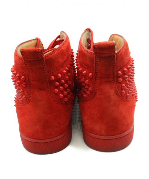 Christian Louboutin（クリスチャン・ルブタン）Christian Louboutin (クリスチャン・ルブタン) ルイスハイカットスニーカー レッド サイズ:44の古着・服飾アイテム
