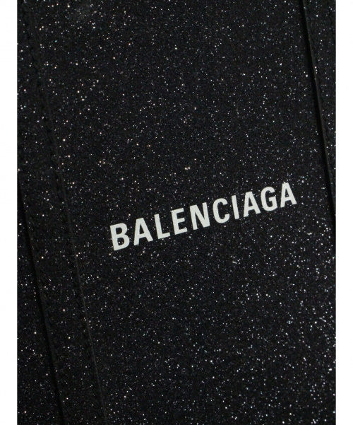 BALENCIAGA（バレンシアガ）BALENCIAGA (バレンシアガ) グリッター エブリデイトート ブラック グレー系の古着・服飾アイテム