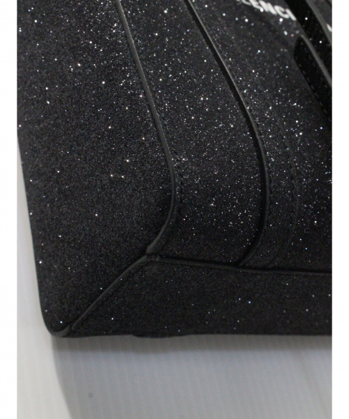 BALENCIAGA（バレンシアガ）BALENCIAGA (バレンシアガ) グリッター エブリデイトート ブラック グレー系の古着・服飾アイテム