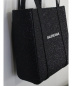 中古・古着 BALENCIAGA (バレンシアガ) グリッター エブリデイトート ブラック グレー系：69800円