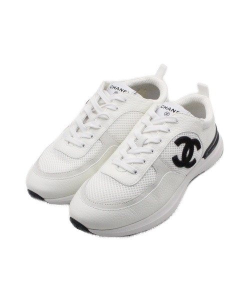 CHANEL（シャネル）CHANEL (シャネル) 21SS SPORT-FLYER in Ivory ホワイト サイズ:41の古着・服飾アイテム