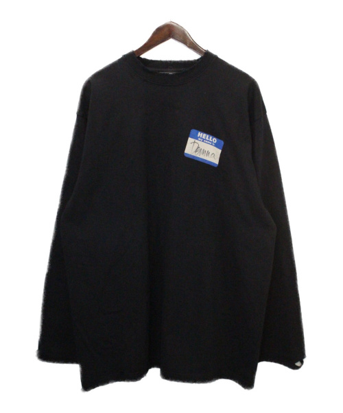 BALENCIAGA（バレンシアガ）BALENCIAGA (バレンシアガ) 20AW MY NAME IS Demna TEE ブラック サイズ:Sの古着・服飾アイテム