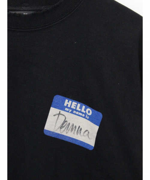 BALENCIAGA（バレンシアガ）BALENCIAGA (バレンシアガ) 20AW MY NAME IS Demna TEE ブラック サイズ:Sの古着・服飾アイテム