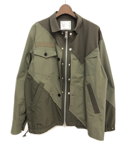 sacai（サカイ）sacai (サカイ) 21SS Solid Mix Blouson カーキ サイズ:2の古着・服飾アイテム
