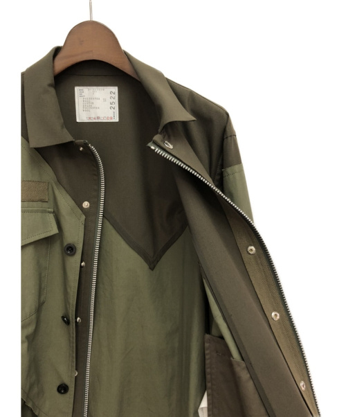 sacai（サカイ）sacai (サカイ) 21SS Solid Mix Blouson カーキ サイズ:2の古着・服飾アイテム