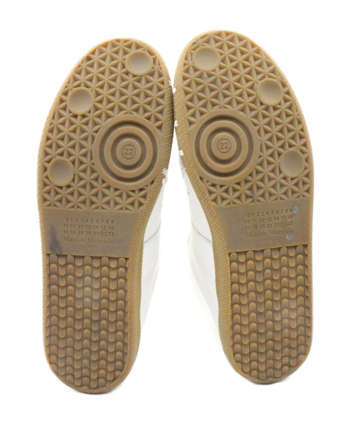 Maison Margiela（メゾンマルジェラ）Maison Margiela (メゾンマルジェラ) 21SS ペイントジャーマントレーナー ホワイト サイズ:42の古着・服飾アイテム