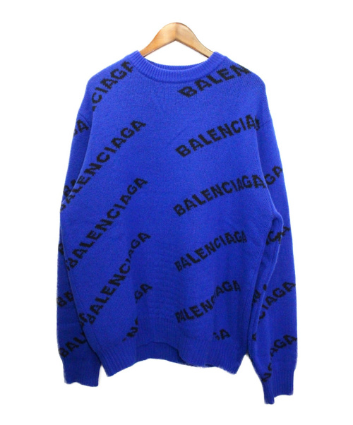 BALENCIAGA（バレンシアガ）BALENCIAGA (バレンシアガ) ニット ブルー サイズ:XLの古着・服飾アイテム