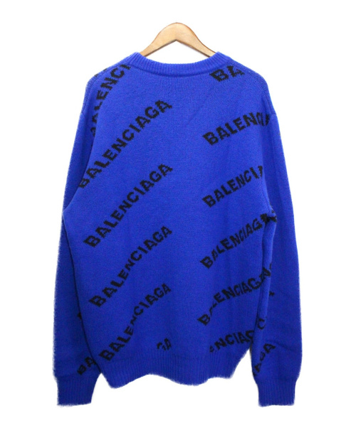 BALENCIAGA（バレンシアガ）BALENCIAGA (バレンシアガ) ニット ブルー サイズ:XLの古着・服飾アイテム