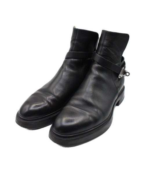 HERMES（エルメス）HERMES (エルメス) ヴェオ ジョッパーブーツ ブラック サイズ:41 1/2の古着・服飾アイテム