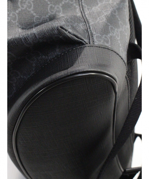 GUCCI（グッチ）GUCCI (グッチ) ソフト GGスプリーム キャンバス バックパック ブラック サイズ:- 495563の古着・服飾アイテム