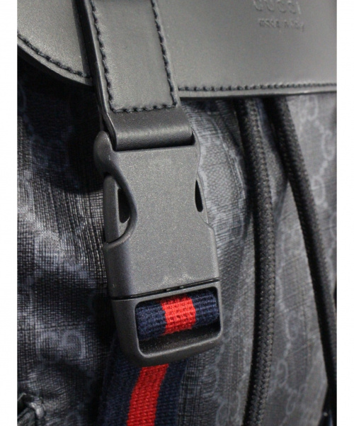 GUCCI（グッチ）GUCCI (グッチ) ソフト GGスプリーム キャンバス バックパック ブラック サイズ:- 495563の古着・服飾アイテム