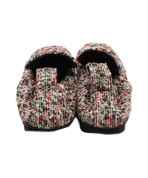 BOTTEGA VENETA（ボッテガベネタ）BOTTEGA VENETA (ボッテガベネタ) プランクローファー ホワイト×ブラック サイズ:26cmの古着・服飾アイテム