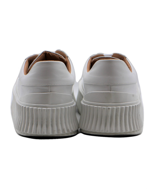 JIL SANDER（ジルサンダー）JIL SANDER (ジルサンダー) プラットフォームスニーカー ホワイト サイズ:39の古着・服飾アイテム