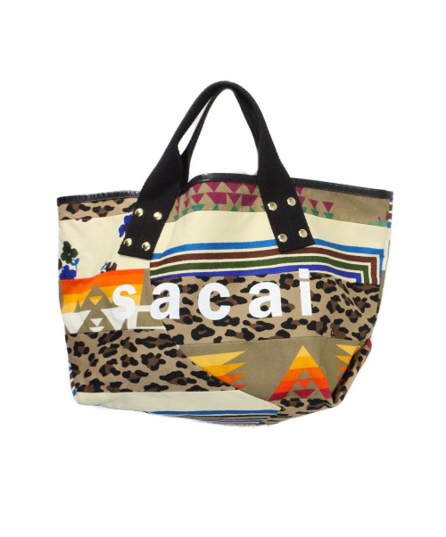 sacai（サカイ）sacai (サカイ) × PENDLETON トートバッグ マルチカラー サイズ:-の古着・服飾アイテム