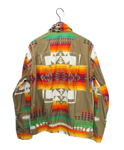 sacai（サカイ）sacai (サカイ) Archive Print Mix Jacket ベージュ サイズ:3の古着・服飾アイテム