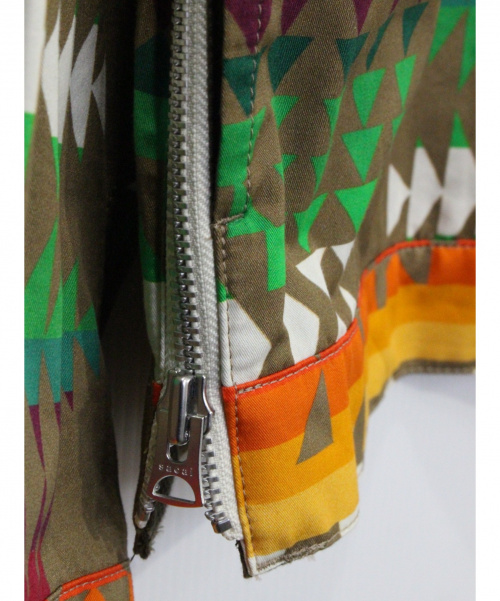 sacai（サカイ）sacai (サカイ) Archive Print Mix Jacket ベージュ サイズ:3の古着・服飾アイテム