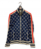 GUCCIグッチ）の古着「GGジャカード コットン ジャケット」｜ネイビー