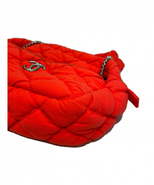 CHANEL（シャネル）CHANEL (シャネル) バブルキルトショルダーバッグ レッド サイズ:- 12759110の古着・服飾アイテム