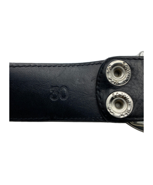 CHROME HEARTS（クロムハーツ）CHROME HEARTS (クロムハーツ) オーバルバックルベルト ブラック サイズ:30の古着・服飾アイテム