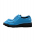 PRADA (プラダ) パテントレースアップシューズ ブルー サイズ:7：34800円