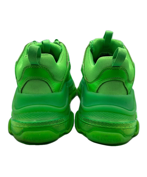 BALENCIAGA（バレンシアガ）BALENCIAGA (バレンシアガ) TRIPLE S ライトグリーン×クリアソール サイズ:39の古着・服飾アイテム