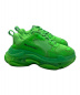 中古・古着 BALENCIAGA (バレンシアガ) TRIPLE S ライトグリーン×クリアソール サイズ:39：49800円