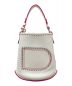 DELVAUX（デルヴォー）の古着「ミニバケット」｜ホワイト×ピンク