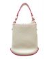 DELVAUX (デルヴォー) ミニバケット ホワイト×ピンク サイズ:-：158000円