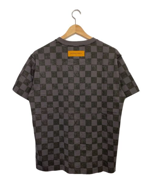 LOUIS VUITTON（ルイ ヴィトン）LOUIS VUITTON (ルイ ヴィトン) 21AW ダミエTシャツ グレー サイズ:Lの古着・服飾アイテム