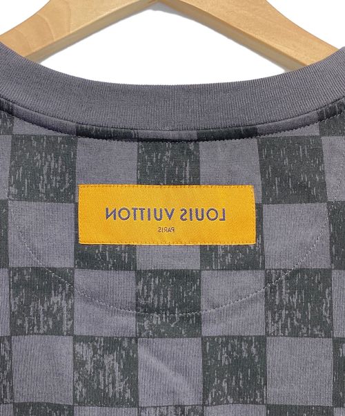 LOUIS VUITTON（ルイ ヴィトン）LOUIS VUITTON (ルイ ヴィトン) 21AW ダミエTシャツ グレー サイズ:Lの古着・服飾アイテム