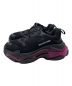 BALENCIAGA (バレンシアガ) Triple S Clear Sole LEATHER FR ブラック サイズ:39：47800円