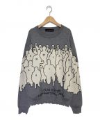 LOUIS VUITTONルイ ヴィトン）の古着「Studio Jacquard Crew Neck」｜グレー