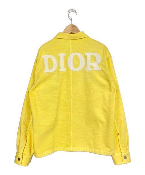 Dior（ディオール）Dior (ディオール) overshirt with ‘DIOR 1947’ embroidery イエロー サイズ:48の古着・服飾アイテム