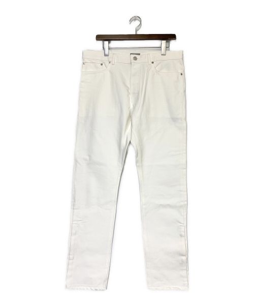 Dior（ディオール）DIOR×sacai (ディオール×サカイ)  Slim Fit Jeans (New Regular) Cotton Denim  ホワイト サイズ:SIZE 33の古着・服飾アイテム