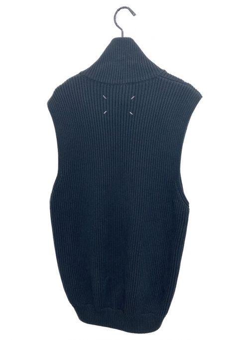 Maison Margiela（メゾンマルジェラ）Maison Margiela (メゾンマルジェラ) ドライバーズニットベスト ブラック サイズ:Lの古着・服飾アイテム