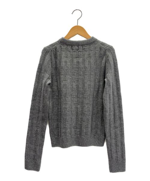 HERMES（エルメス）HERMES (エルメス) 21AW Maille Voyageニット グレー サイズ:34の古着・服飾アイテム