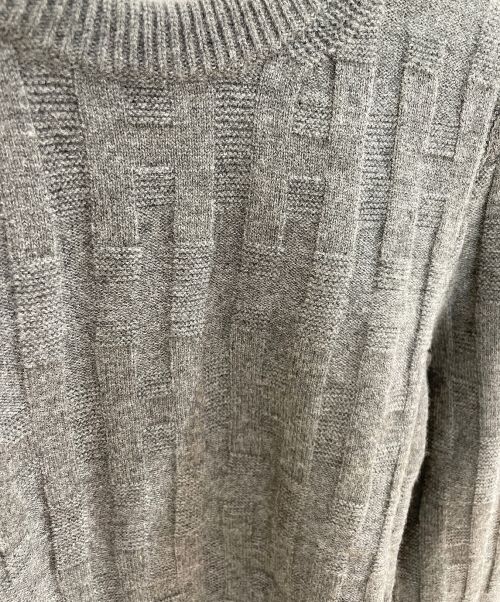 HERMES（エルメス）HERMES (エルメス) 21AW Maille Voyageニット グレー サイズ:34の古着・服飾アイテム