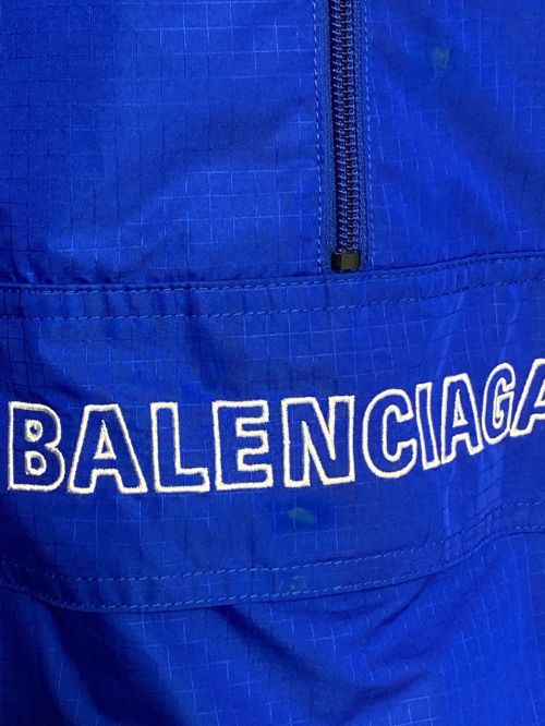 BALENCIAGA（バレンシアガ）BALENCIAGA (バレンシアガ) Nylon Parka Windbreaker ブルー サイズ:46の古着・服飾アイテム