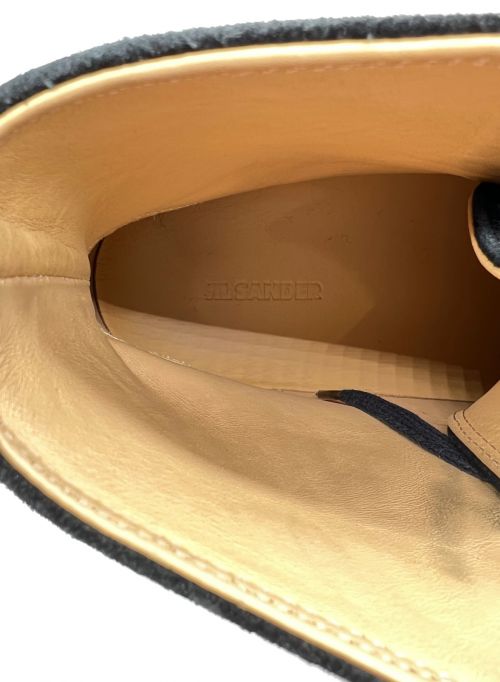 JIL SANDER（ジルサンダー）JIL SANDER (ジルサンダー) ハイトップスニーカー ブラック サイズ:41の古着・服飾アイテム