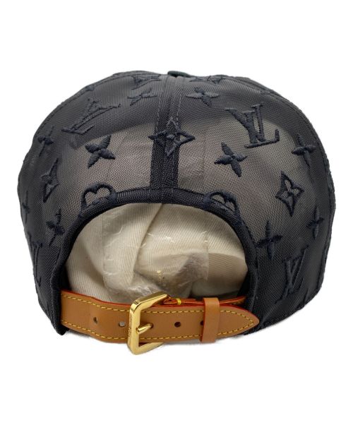 LOUIS VUITTON（ルイ ヴィトン）LOUIS VUITTON (ルイ ヴィトン) キャスケット・メッシュ LVメッセージ ブラック サイズ:60の古着・服飾アイテム