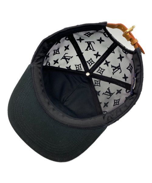 LOUIS VUITTON（ルイ ヴィトン）LOUIS VUITTON (ルイ ヴィトン) キャスケット・メッシュ LVメッセージ ブラック サイズ:60の古着・服飾アイテム