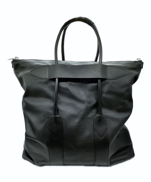 Maison Margiela（メゾンマルジェラ）Maison Margiela (メゾンマルジェラ) ラージカーフスキンバッグ ブラック サイズ:-の古着・服飾アイテム