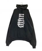 BALENCIAGAバレンシアガ）の古着「ダメージ加工パーカー」｜ブラック