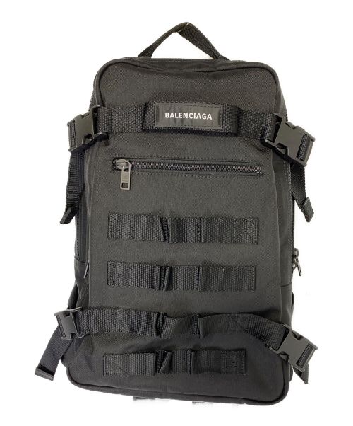 BALENCIAGA（バレンシアガ）BALENCIAGA (バレンシアガ) ARMY SPACE スモール バックパック ブラック サイズ:-の古着・服飾アイテム