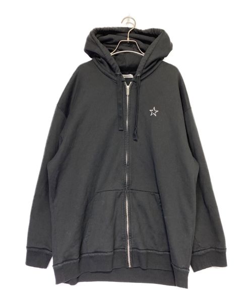 VALENTINO（ヴァレンティノ）VALENTINO (ヴァレンティノ) ジップパーカー ブラック サイズ:3XLの古着・服飾アイテム