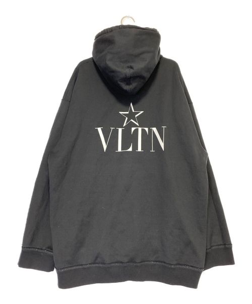 VALENTINO（ヴァレンティノ）VALENTINO (ヴァレンティノ) ジップパーカー ブラック サイズ:3XLの古着・服飾アイテム