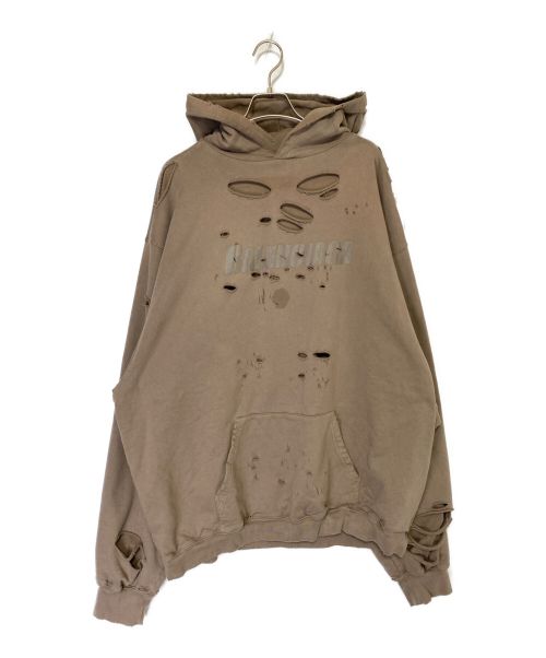 BALENCIAGA（バレンシアガ）BALENCIAGA (バレンシアガ) デストロイパーカー ベージュ サイズ:Lの古着・服飾アイテム